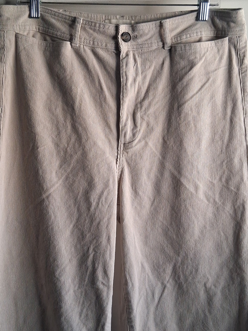 Everlane Corduroy Wide Leg Pant 14 Cream Ivory - Picture 4 of 10
